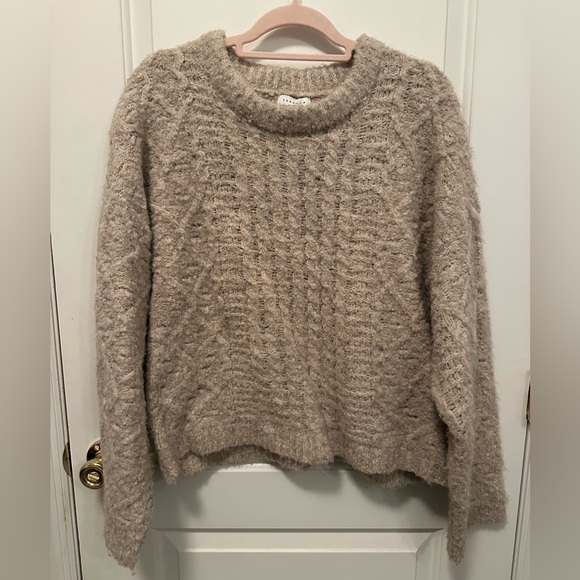 Topshop Textured Cream Sweater - Picture 6 of 7